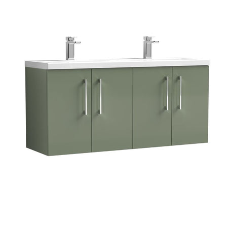 Nuie Arno Wall Hung 4-Door Vanity & Double Basin (2 sizes, 8 colours) - Brand New Bathrooms