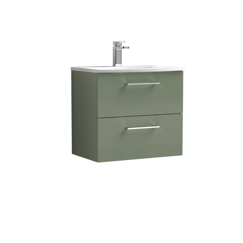 Nuie Arno Wall Hung 2 Drawer Vanity & Basin 4 (1 size, 9 colours) - Brand New Bathrooms