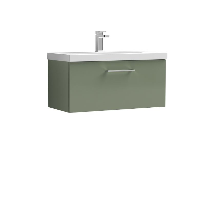 Nuie Arno Wall Hung 1 Drawer Vanity & Basin 1 (1 size, 9 colours) - Brand New Bathrooms