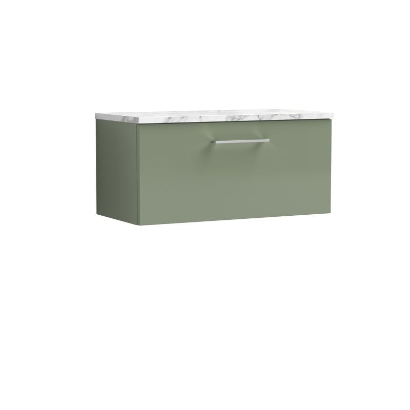 Nuie Arno Wall Hung Single Drawer Vanity & Laminate (1 size, 2 styles, 9 colours) - Brand New Bathrooms