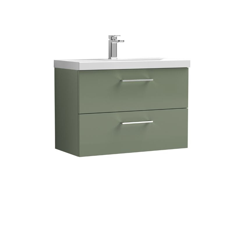 Nuie Arno Wall Hung 2 Drawer Vanity & Basin 1 (1 size, 9 colours) - Brand New Bathrooms