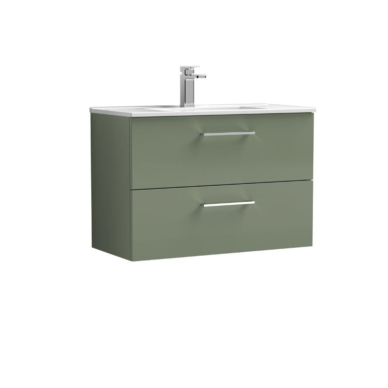 Nuie Arno Wall Hung 2 Drawer Vanity & Basin 2 (1 size, 9 colours) - Brand New Bathrooms