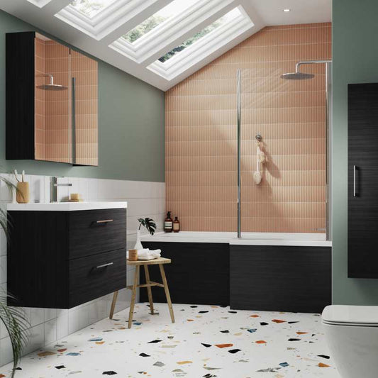 Nuie Arno Wall Hung 2 Drawer Vanity & Basin 3 (1 size, 9 colours) - Brand New Bathrooms