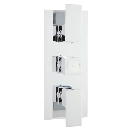 Hudson Reed Art Triple Thermostatic Shower Valve (2 styles, Chrome) - Brand New Bathrooms