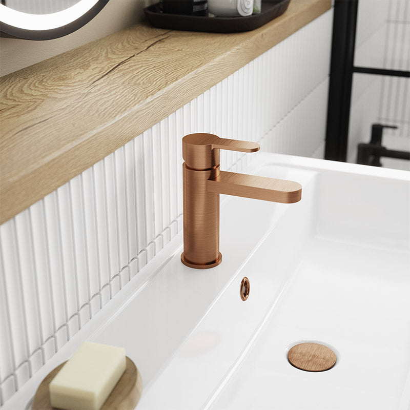 Nuie Arvan Mono Basin Mixer With Push Button Waste (4 colours) - Brandnew Bathroom
