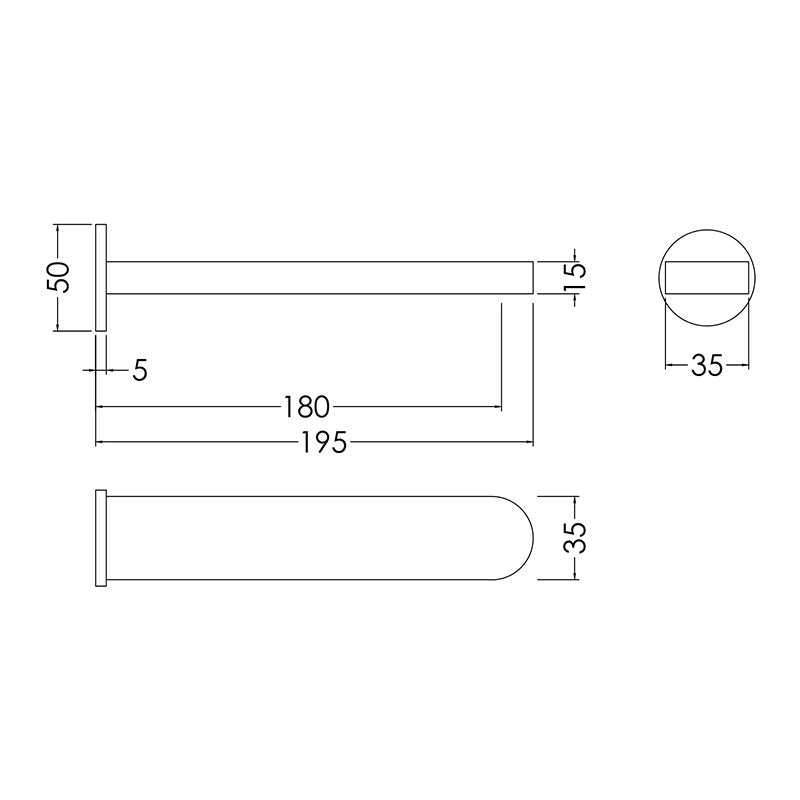 Nuie Arvan Bath Spout (Chrome) - Brandnew Bathroom