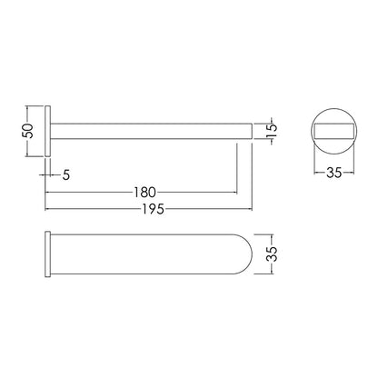 Nuie Arvan Bath Spout (Chrome) - Brandnew Bathroom