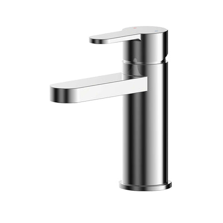 Nuie Arvan Mini Basin Mixer With Push Button Waste (Chrome) - Brandnew Bathroom