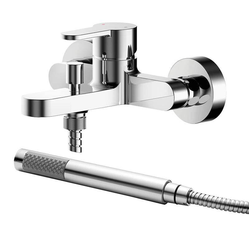 Nuie Arvan Wall Mounted Bath & Shower Mixer With Kit (Chrome) - Brandnew Bathroom