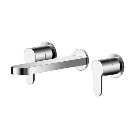 Nuie Arvan Wall Mounted 3 Tap Hole Basin Mixer (Chrome) - Brandnew Bathroom
