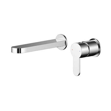 Nuie Arvan Wall Mounted 2 Tap Hole Basin Mixer (Chrome) - Brandnew Bathroom