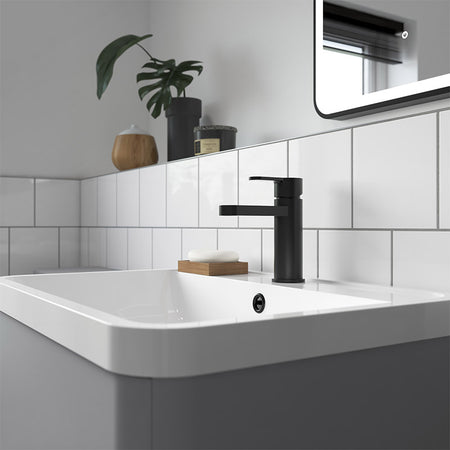 Nuie Arvan Mono Basin Mixer With Push Button Waste (4 colours) - Brandnew Bathroom