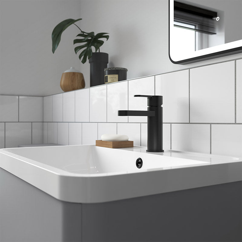 Nuie Arvan Mono Basin Mixer With Push Button Waste (4 colours) - Brandnew Bathroom