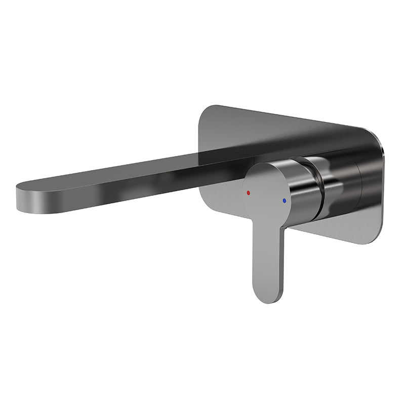 Nuie Arvan Wall Mounted 2 Tap Hole Basin Mixer With Plate (5 colours) - Brandnew Bathroom