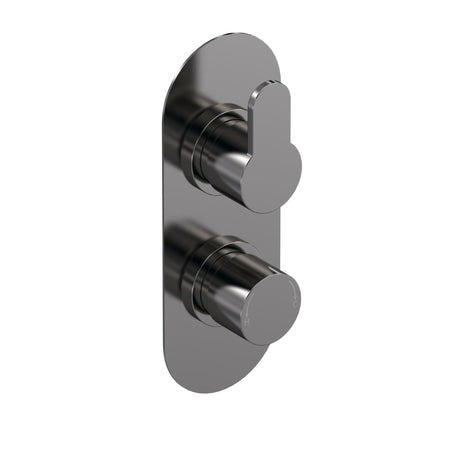 Nuie Arvan Twin Thermostatic Shower Valve With Diverter (1 size, 4 colours) - Brand New Bathrooms
