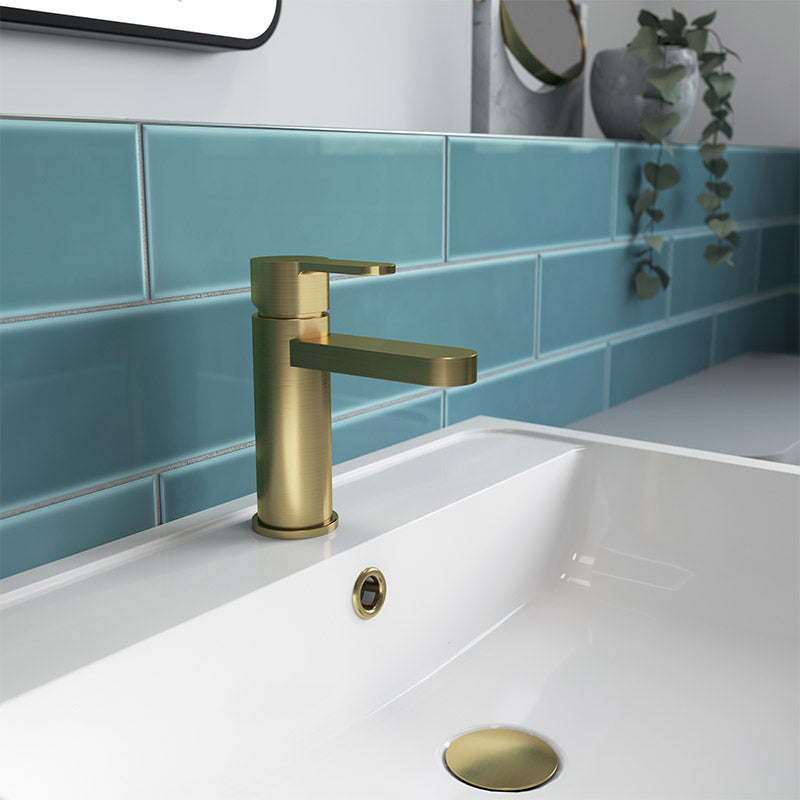 Nuie Arvan Mono Basin Mixer With Push Button Waste (4 colours) - Brandnew Bathroom