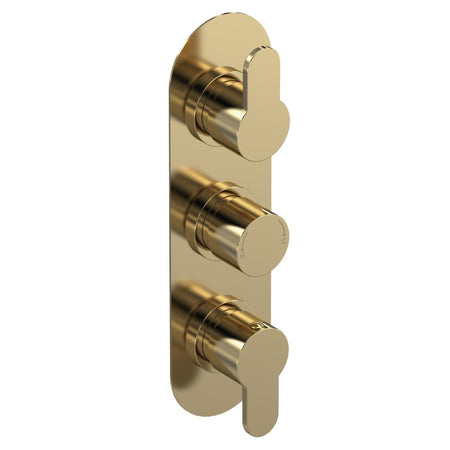 Nuie Arvan Triple Thermostatic Valve With Diverter (2 sizes, 4 colours) - Brand New Bathrooms