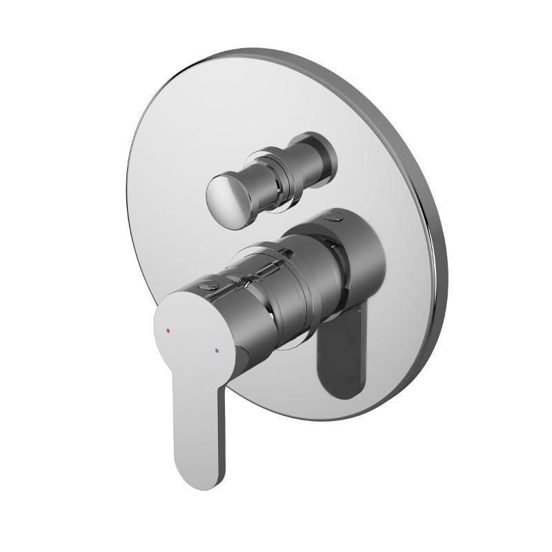 Nuie Arvan Manual Shower Valve With Diverter (1 size, Chrome) - Brand New Bathrooms