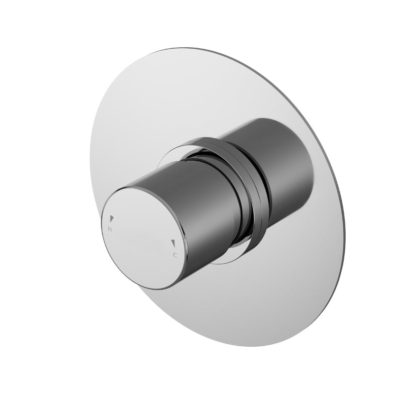 Nuie Arvan Thermostatic Temperature Control Shower Valve (1 size, Chrome) - Brand New Bathrooms