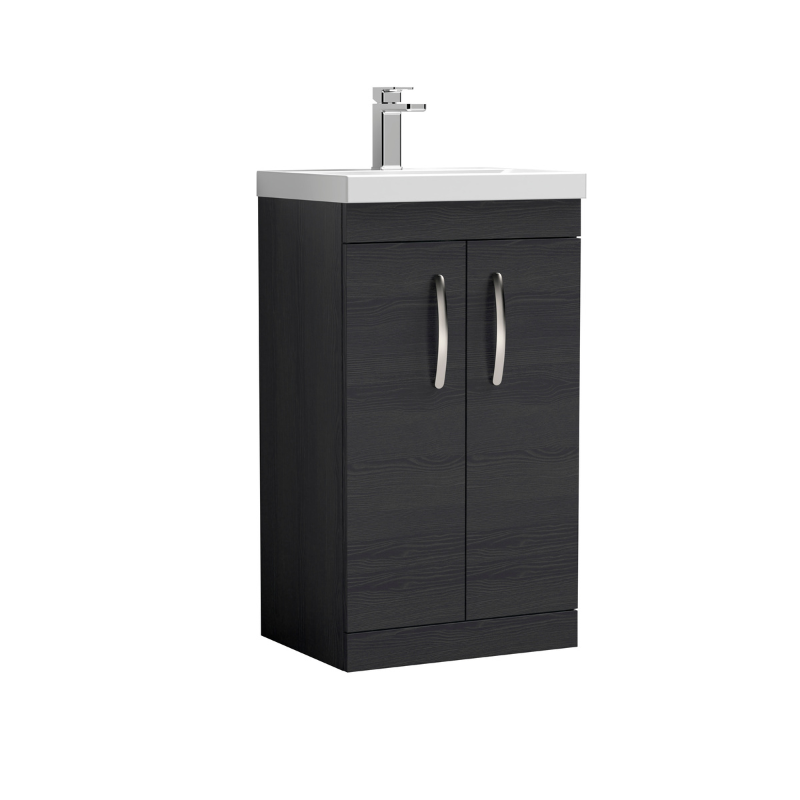 Nuie Athena Floor Standing 2 Door Vanity With Mid-Edge 1 Tap Hole Basin (1 size, 3 colours) - Brand New Bathrooms