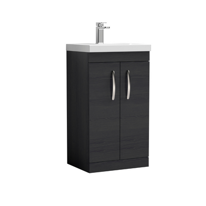 Nuie Athena Floor Standing 2 Door Vanity With Mid-Edge 1 Tap Hole Basin (1 size, 3 colours) - Brand New Bathrooms