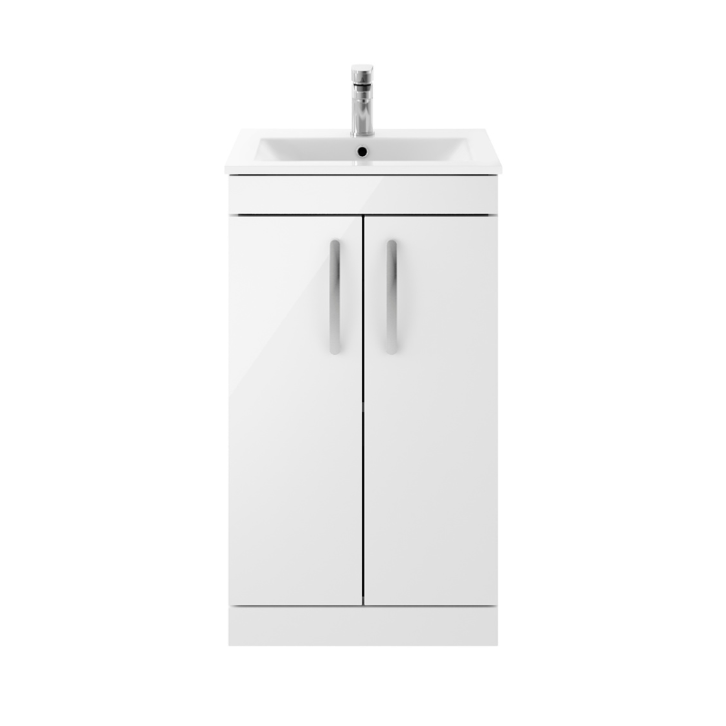 Nuie Athena Floor Standing 2 Door Vanity With Minimalist 1 Tap Hole Basin (1 size, 3 colours) - Brand New Bathrooms