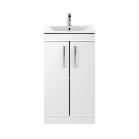 Nuie Athena Floor Standing 2 Door Vanity With Minimalist 1 Tap Hole Basin (1 size, 3 colours) - Brand New Bathrooms