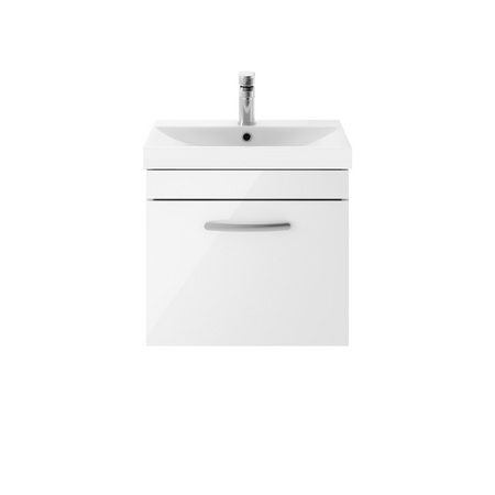 Nuie Athena Wall Hung Single Drawer Vanity With Thin-Edge 1 Tap Hole Basin (1 size, 3 colours) - Brand New Bathrooms