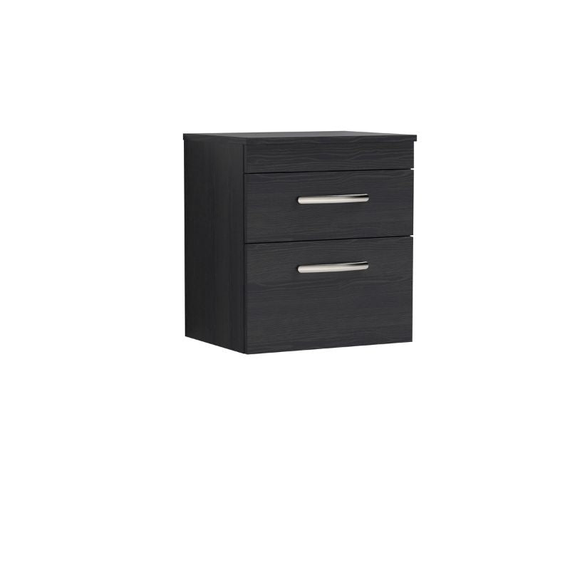 Nuie Athena Wall Hung 2 Drawer Vanity With Worktop (1 size, 2 colours) - Brand New Bathrooms