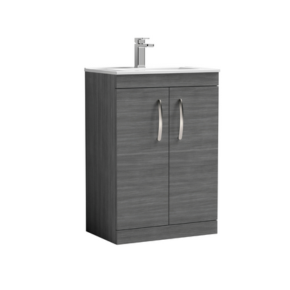 Nuie Athena Floor Standing 2 Door Vanity With Minimalist 1 Tap Hole Basin (1 size, 3 colours) - Brand New Bathrooms