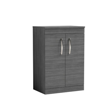 Nuie Athena Floor Standing 2 Door Vanity With Worktop (1 size, 2 colours) - Brand New Bathrooms