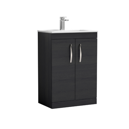 Nuie Athena Floor Standing 2 Door Vanity With Minimalist 1 Tap Hole Basin (1 size, 3 colours) - Brand New Bathrooms