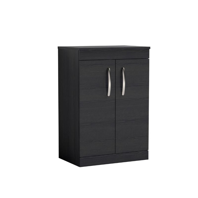 Nuie Athena Floor Standing 2 Door Vanity With Worktop (1 size, 2 colours) - Brand New Bathrooms