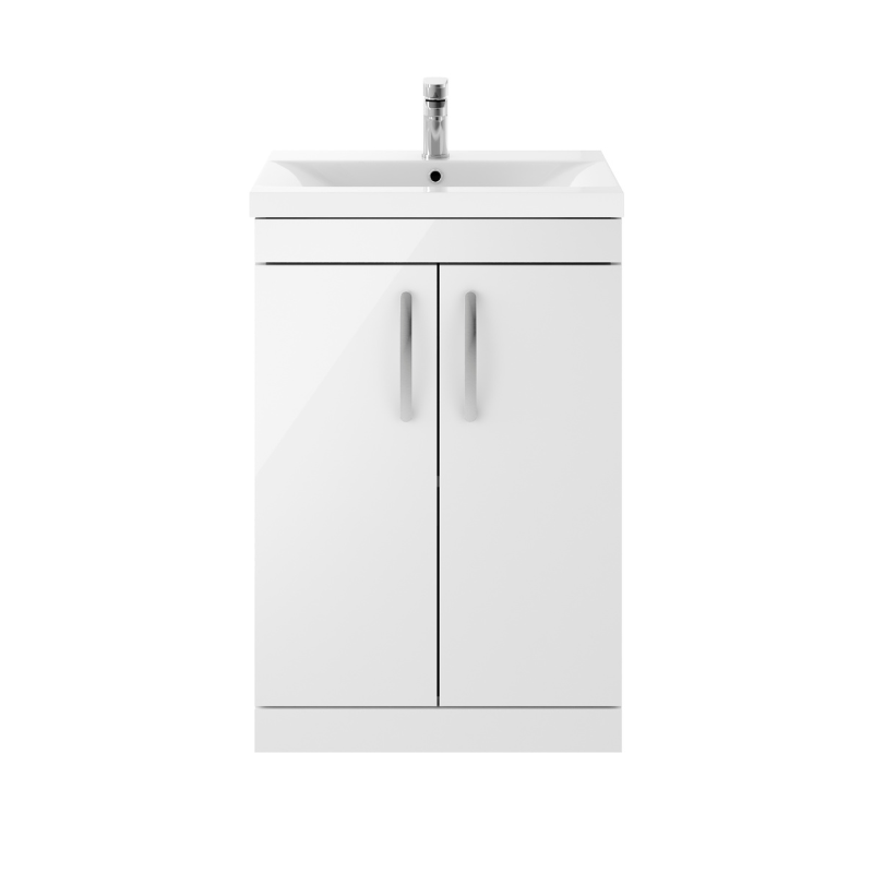 Nuie Athena Floor Standing 2 Door Vanity With Mid-Edge 1 Tap Hole Basin (1 size, 3 colours) - Brand New Bathrooms