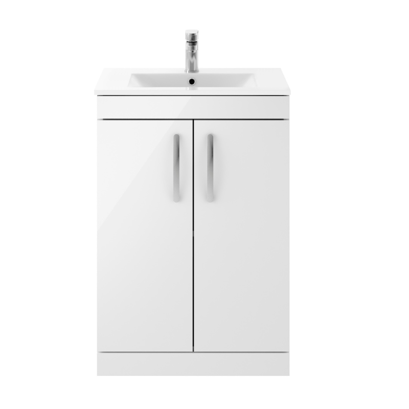 Nuie Athena Floor Standing 2 Door Vanity With Minimalist 1 Tap Hole Basin (1 size, 3 colours) - Brand New Bathrooms