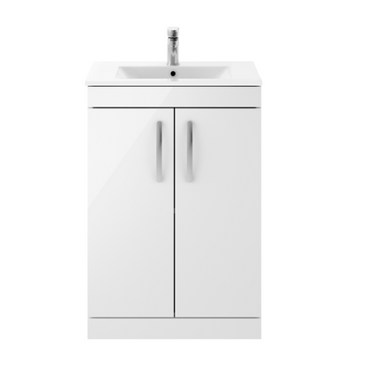 Nuie Athena Floor Standing 2 Door Vanity With Minimalist 1 Tap Hole Basin (1 size, 3 colours) - Brand New Bathrooms