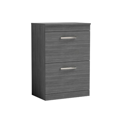 Nuie Athena Floor Standing 2 Drawer Vanity With Worktop (1 size, 2 colours) - Brand New Bathrooms