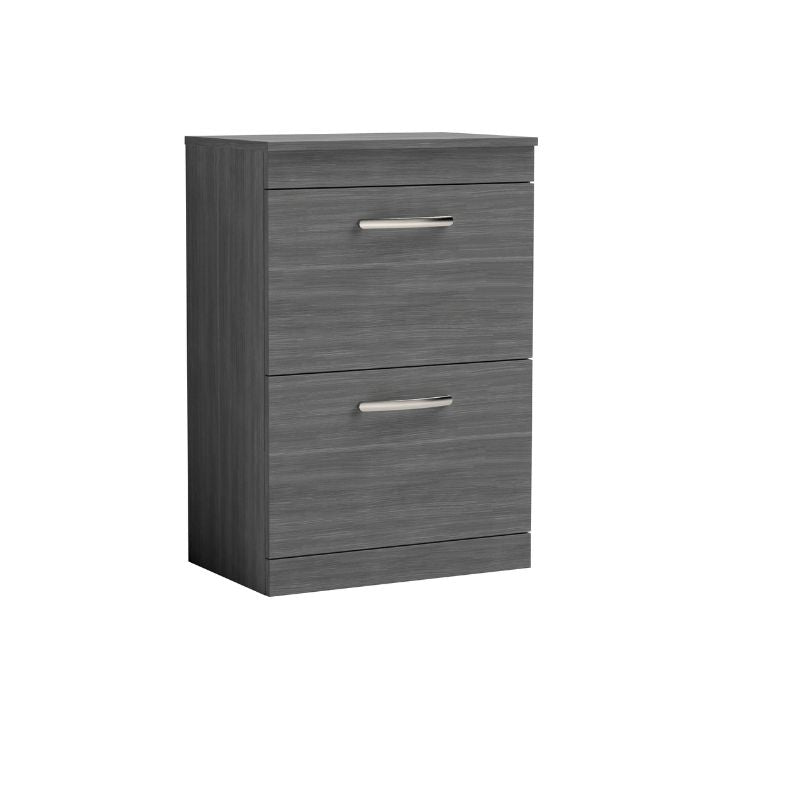 Nuie Athena Floor Standing 2 Drawer Vanity With Worktop (1 size, 2 colours) - Brand New Bathrooms