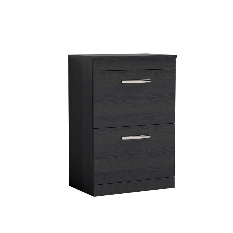 Nuie Athena Floor Standing 2 Drawer Vanity With Worktop (1 size, 2 colours) - Brand New Bathrooms