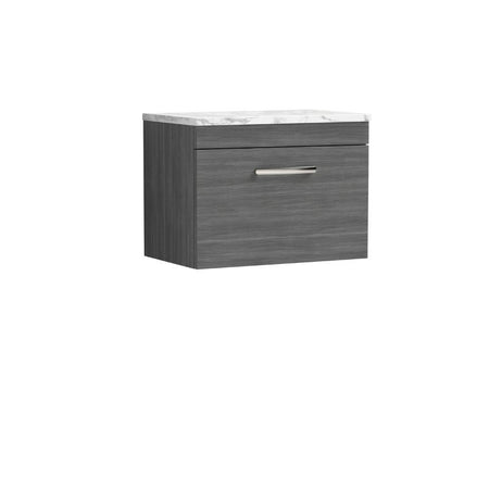 Nuie Athena Wall Hung Single Drawer Unit & Laminate Worktop (1 size, 2 colours) - Brand New Bathrooms