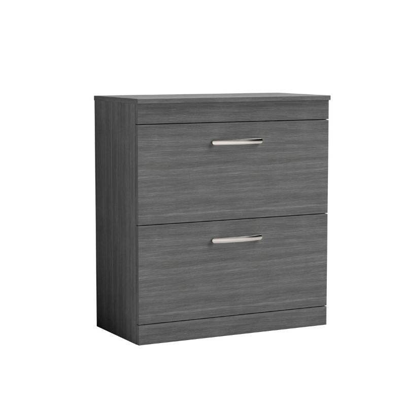Nuie Athena Floor Standing 2 Drawer Vanity With Worktop (1 size, 2 colours) - Brand New Bathrooms