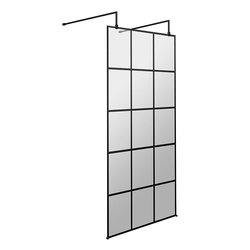 Nuie Frame Screen with Arms and Feet (Matt Black, 4 sizes) - Brandnew Bathroom