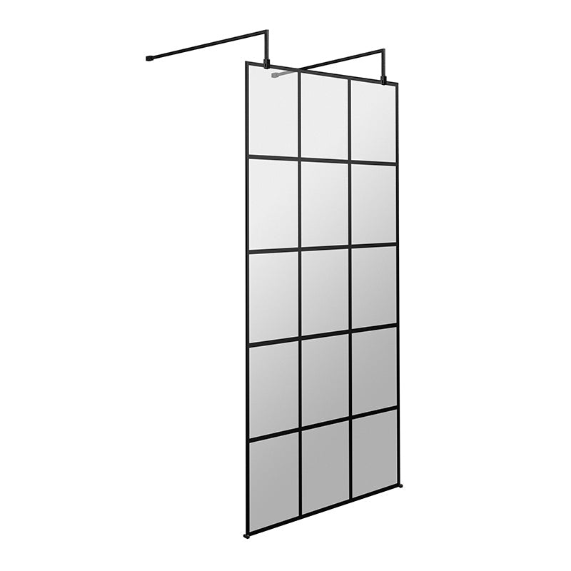 Nuie Frame Screen with Arms and Feet (Matt Black, 4 sizes) - Brandnew Bathroom