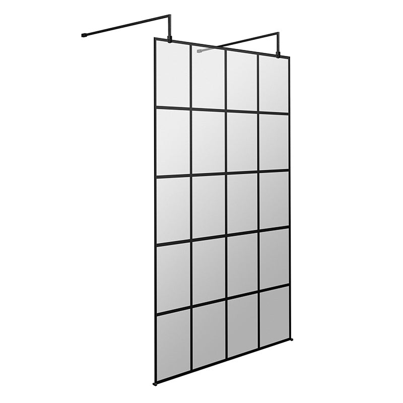 Nuie Frame Screen with Arms and Feet (Matt Black, 4 sizes) - Brandnew Bathroom