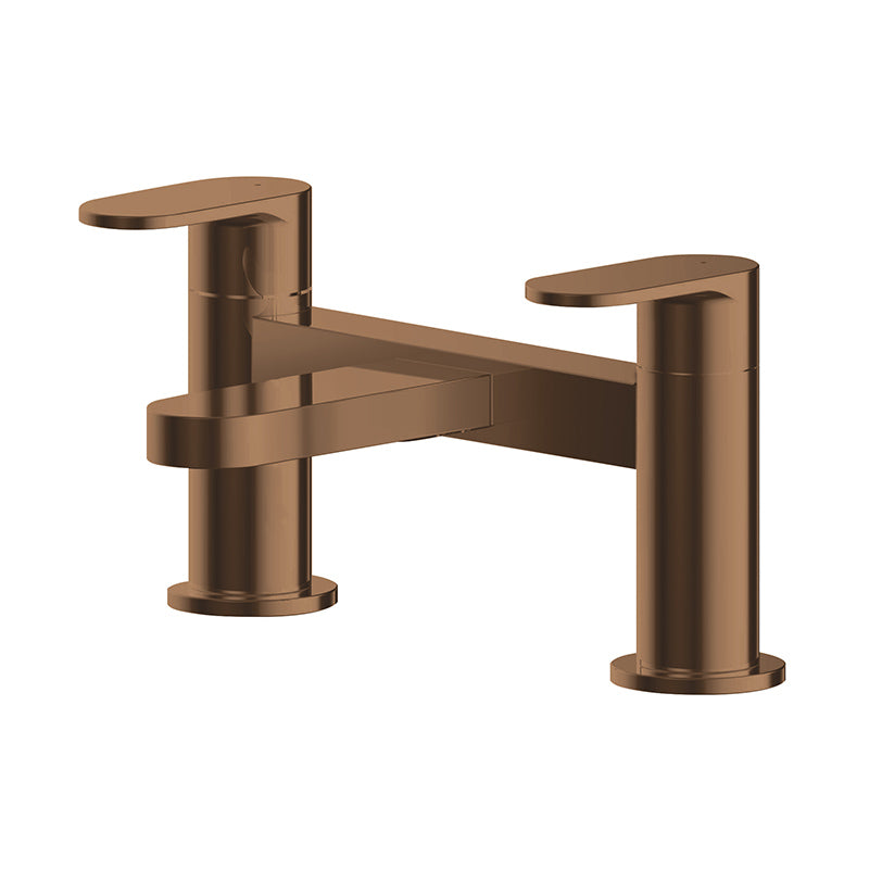 Nuie Binsey Deck Mounted Bath Filler ( Brushed Bronze, 2 sizes) - Brand New Bathrooms