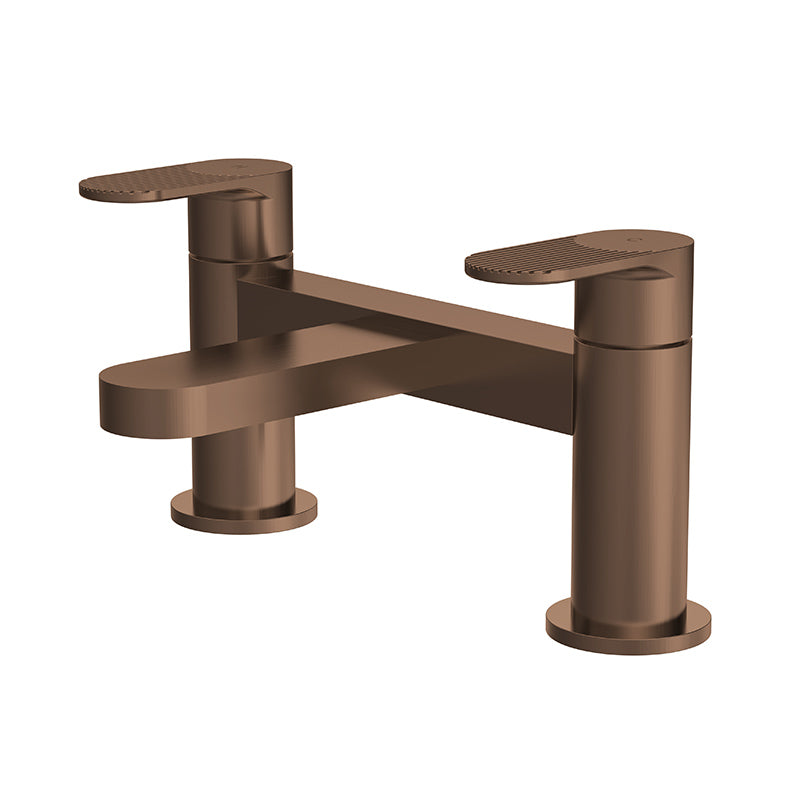 Nuie Binsey Deck Mounted Bath Filler ( Brushed Bronze, 2 sizes) - Brand New Bathrooms