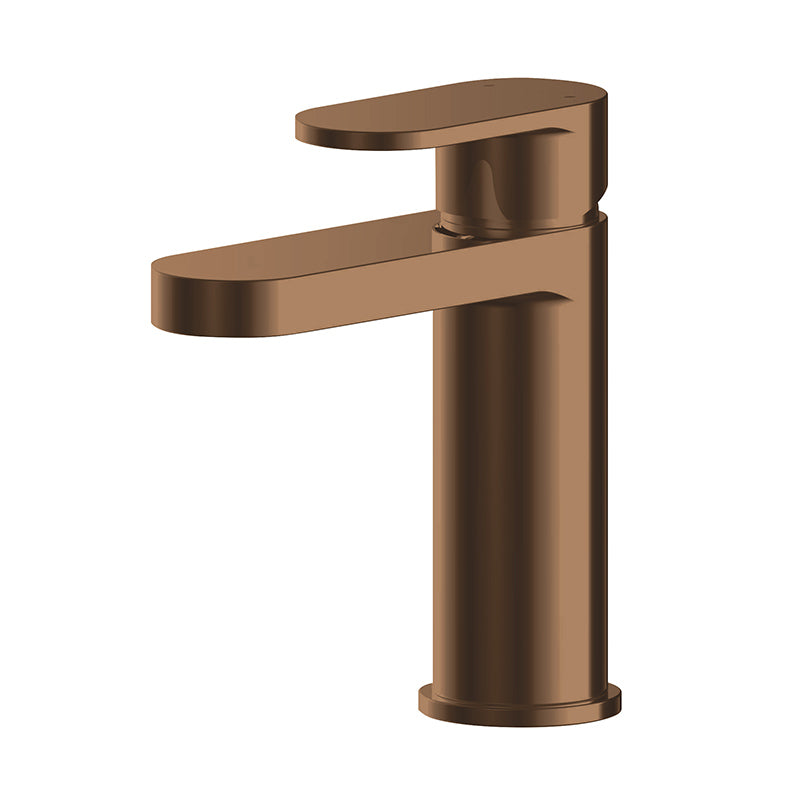 Nuie Binsey Mono Basin Mixer with Push Button Waste (Brushed Bronze, 2 sizes) - Brandnew Bathroom