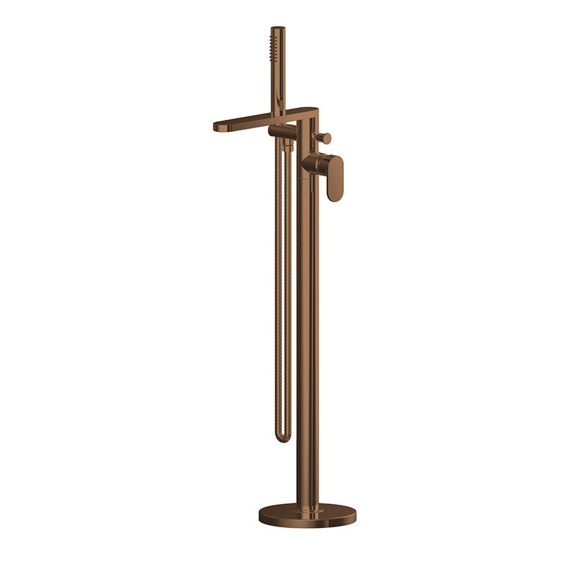 Nuie Binsey Freestanding Bath & Shower Mixer with Kit (Brushed Bronze, 2 sizes) - Brandnew Bathroom