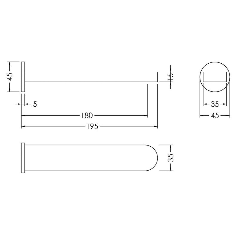 Nuie Binsey Bath Spout (Chrome) - Brandnew Bathroom