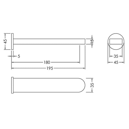 Nuie Binsey Bath Spout (Chrome) - Brandnew Bathroom